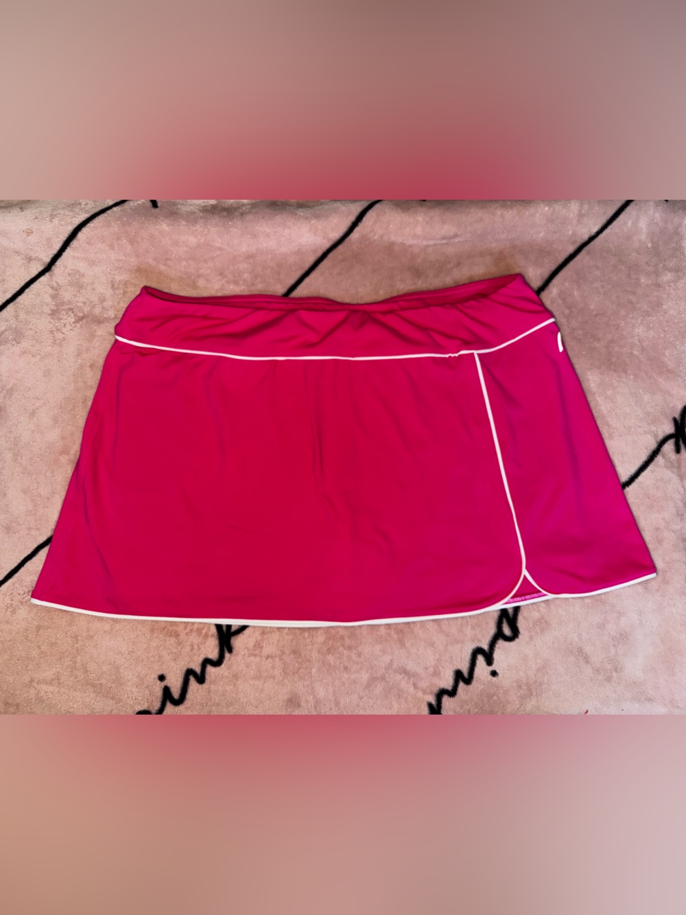Head Hot Pink Athletic Skirt with White Logo
